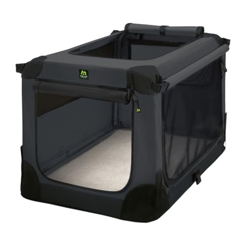Maelson Soft Kennel anthrazit 72 cm + Lounge Mat - Transportbox mit Matratze für Hunde
