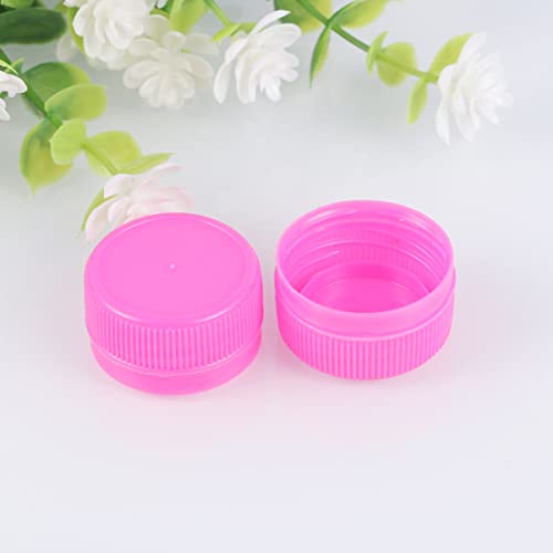 Image of Healifty 100pcs water bottle caps beer bottle caps plastic DIY s scrapbook lid craft for kids decorative s DIY decorate puzzle toddler