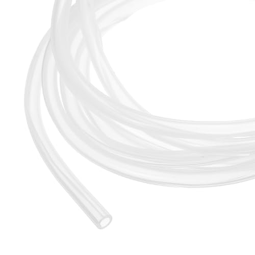 Organizador de cables de silicona transparente MECCANIXITY de 5 mm, tubo protector de 3 m