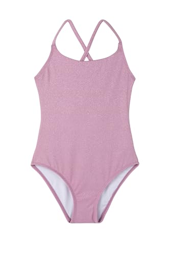 Image of Gottex Kids Sparkles Criss Cross Tie Back One Piece Swimsuit Chlorine Fade Resistant and Built-in UPF UV 50+ Protection