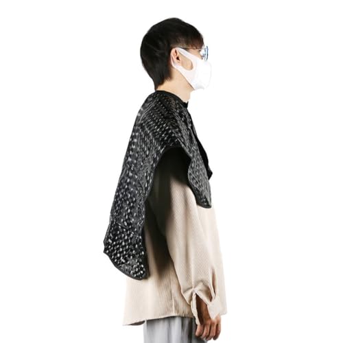 Cape impermeable para tinte de cabello 2 piezas negro y púrpura miniatura 4