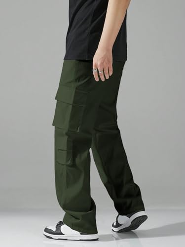 Image of Tagas Men Plus Flap Pocket Side Drawstring Waist Cargo Pants || Trousers Casual Pant || Cargo Pant || Jeans Pant || Track Pant for Man ||MC-8