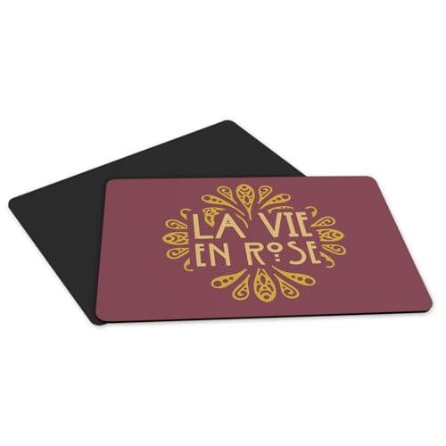 Set de table caoutchouc rouge protège table grand format x4