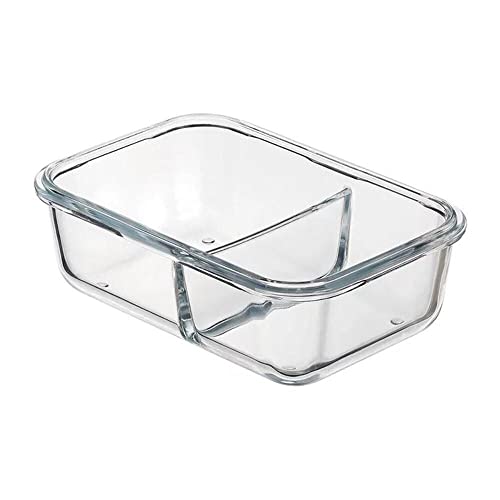 Pote de Vidro Retangular com Divisória 800ml Sr80 - Sanremo