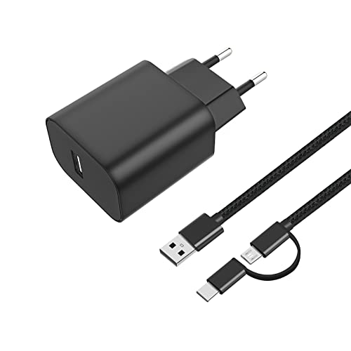 Chargeur Type C 5V3A 15W Compatible avec la Tablette Kindle Fire HD 10 9th Gen, Chargeur et Adaptateur Secteur Compatible avec Fire Kindle HD 6 7 8.9 9.7,...