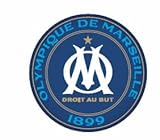 stadion final liga champion 2018  AMBALLCOM  Olympique Marseille Sammelabzeichen in Vereinsfarben mit Logo oder Stadion  für Kleidung  für Fans von OM  Fußball  Sport  44 mm Durchmesser (blaues Logo)
