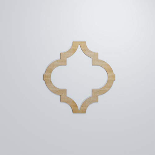 Image of 23 3 /8 inchW X 23 3 /8 inchH Large Marrakesh Decorative Fretwork Wood Wall Panels, Hickory