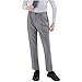 Middle Aged Boys' Suit Pants Fashion Solid Color Middle Waist Pocket Button Zipper Straight Pants 3-16 Years C-991 Gray