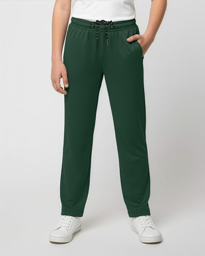 Image of Real Essentials 3 Pack: Boys' Mesh Open Bottom Active Sweatpants with Pockets & Drawstring