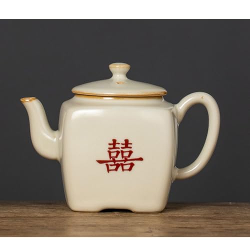 Tetera con filtro para té capacidad grande decoración artística miniatura 6