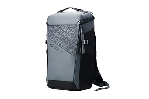 Image of ROG Ranger BP2701 Cybertext Edition (2025) Gaming Backpack, Spacious Storage Upto 22L, Ergonomic Design, Built-in Luggage Strap, Adjustable Chest Strap, fits up to a 17-inch Laptop, Grey, 0.93 kg