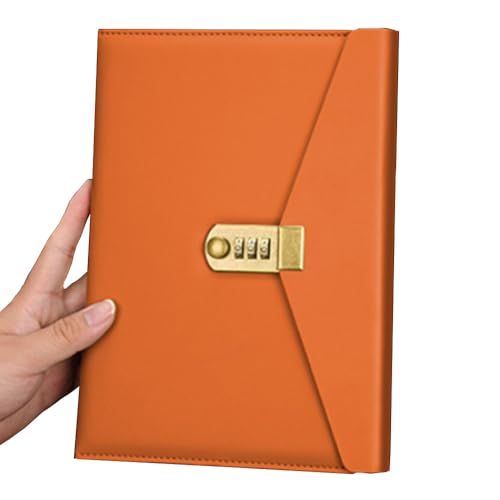 Journal en cuir à offrir ARRLSDB orange avec fermeture sécurisée
