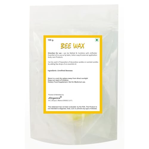 Image of Pure Natural Unrefined | Raw Beeswax | Bee Wax | Great for DIY Projects Like Skin Care Products | Body Lotions | Lip-Balm | Candles | Wood Polish Wax (100g)