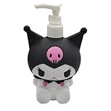 Cute Cartoon Animal Hand Soap Pump Lotion, Hand Soap, Shampoo, Shower Gel Dispenser, Cute Kumi Soap Dispenser Dinosaur Shaped Liquid Bottles Kids Empty Press Type Shampoo Bottles (Black Kulomi)