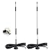 Bingfu 4G LTE 7dBi Magnetic Base External TS9 Antenna (2-Pack) Compatible with Verizon AT&T T-Mobile Sprint Netgear Huawei MiFi Mobile Hotspot Router USB Modem Jetpack AirCard AC791L AC815S AC770S