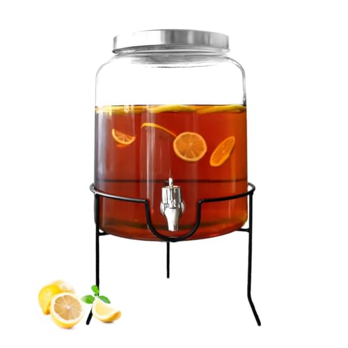 SENDEZ Getränkespender 7 Liter mit Ständer Saftspender Wasserspender Dispenser