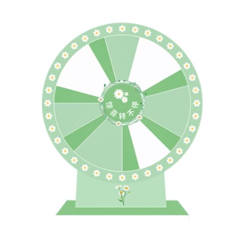 Tachiuwa Tabletop Prize Turntable Roulette Wheel, Lightweight, Fortune Wheel, Rotating Prize Wheels for Gatherings, Fortune Game, Style C