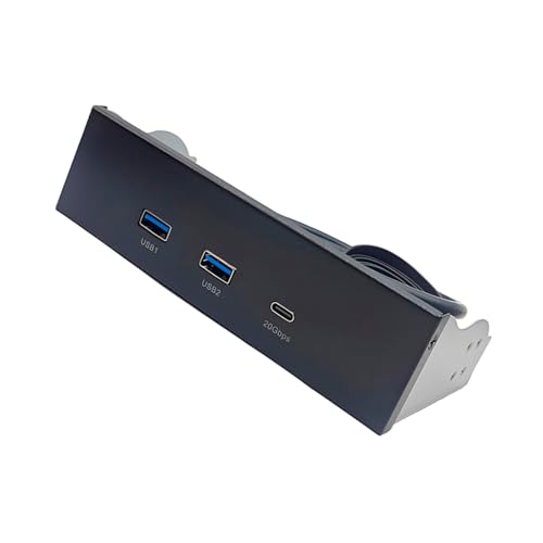 Adaptateur USB 3.2 baie 5,25 pouces transfert rapide type C - 5