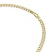 PAVOI Italian Solid 925 Sterling Silver, 22K Gold Plated, 5mm Italian Diamond-Cut Curb Link Chain Necklace for Men and Women, MADE IN ITALY (22, Yellow Gold)