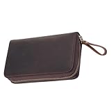 Structure de protection permanente : trois mille substances en cuir de bovin offrent une excellente résistance à l'usure et à la déchirure, assurant que vos crayons et matériaux d'écriture sont bien protégés lors d'une utilisation fréquente