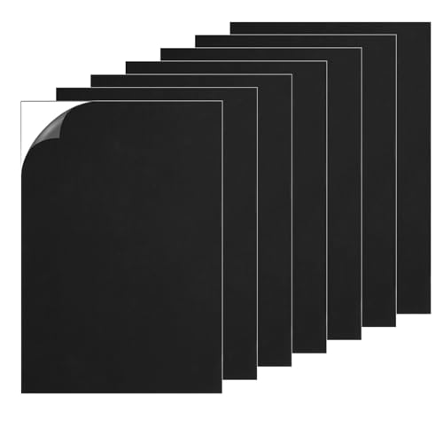 TMZELOA Gomma Eva Adesiva 10 Pcs Pannello di Achiuma Autoadesivo Nero 21 x 30cm Cuscinetti in Schiuma Autoadesivi Fogli di Gomma EVA Gomma Piuma Adesiva Gommapiuma per Imbottitura Divani Panche