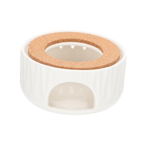 Ciieeo Wooden Material Tea Warmer Stand Tea Heater Base Decorative Candle Holder