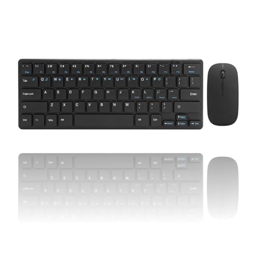 Vvikizy 2.4G USB�L�[�{�[�h�}�E�X�Z�b�g �R���s���[�^�[�p �z���C�g �u���[ �L�����N�^�[ �R���p�N�g�f�U�C�� �v���O�A���h�v���C �l�ԍH�w �m�C�Y���X �|�[�^�u�� 5�񃌃C�A�E�g ���ʃJ���[