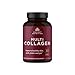 Multi Collagen Protein Pills, Formulated by Dr. Josh Axe, Blend of Grass-Fed Beef, Chicken, Wild Fish and Eggshell Collagen Peptides, Supports Skin, Nail & Gut Health, 90 Count