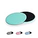 ccymx Core Sliders Dual Sided Core Sliders Ultimate Core Trainer Core Fitness Exercise Sliders Fitness Dual Sided Use on Carpet or Hardwood Floors (Green)