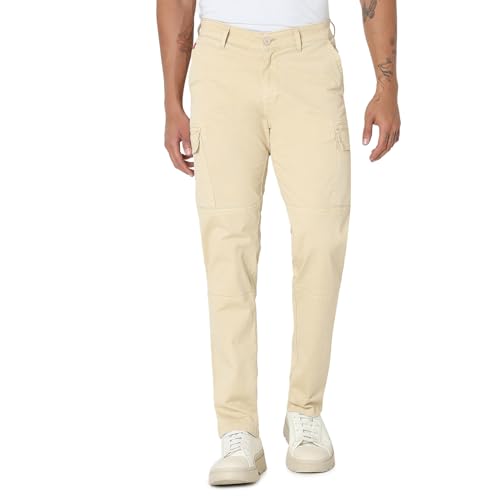 Image of Spykar Men's Regular Cargo Pants