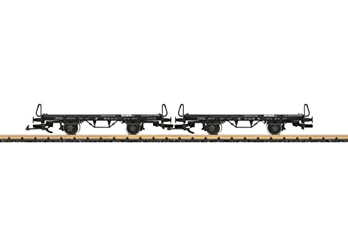 Preisvergleich Produktbild LGB 41038 - Set Flachwagen MB Schönheide Ep. VI