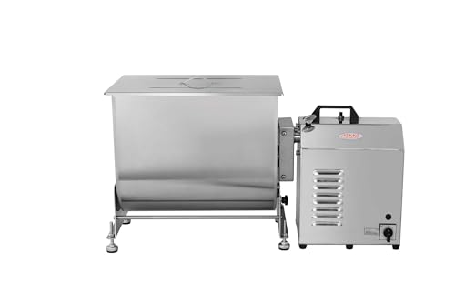 Image of Hakka 90lb /45L Electric Meat Mixer, Stainless Steel 60L Capacity Tilt Tank Commercial Meat Mixer with Motor for Sausage Restaurant Food Processing Equipment