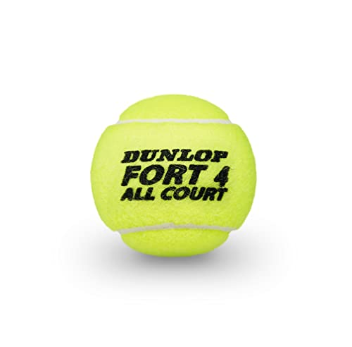 Dunlop Tennis Ball Fort All Court TS - for Clay, Hard Court and Grass (2 x 4 Tin Cartonette)