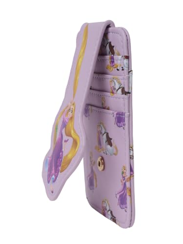 Image of Disney Rapunzel Card Holder Women Slim Wallet Lilac | Small