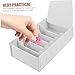 SHINEOFI Multi-Grid Coin Storage Box Lid Desktop Cash Organizer for Office and Classroom Sturdy Money Box for Coins and Receipts