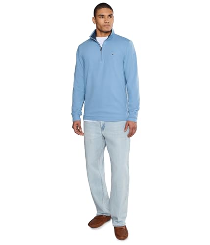 Image of vineyard vines Men's Saltwater Quarter-Zip Pullover Sweater
