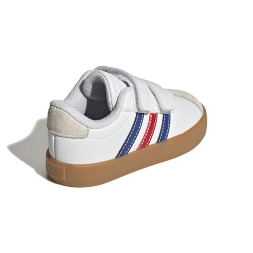 Image of adidas Boys Vl Court 3.0 Slip On Sneakers Shoes Casual - Pink, White