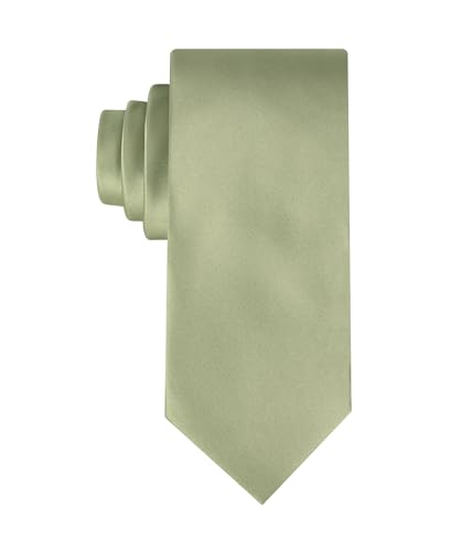 Haggar Mens Satin Solid Tie Sage One Size