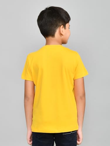 Image of Lux Cozi Printed Round Neck Half Sleeve Cotton T-Shirt for Boys | Prints May Vary |