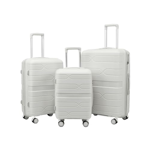 MUdson Trunk 20/24/28 Inch Boarding Travel Suitcase Password Suitcases On Wheels Large Capacity Luggage Lightweight 3 Pieces Luggage Set Durable (Color : A Set-07)4