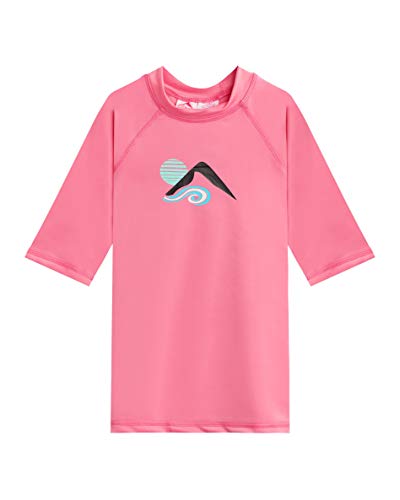 Image of Kanu Surf Girls' Karlie Rash Guard UPF 50+ Sun Protection Short Sleeve Swim Shirt