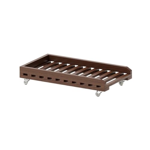 Soporte para torre de computadora CPU Soporte de oficina estante de almacenamiento portátil con ruedas para disipación de calor (Marrón) miniatura 1