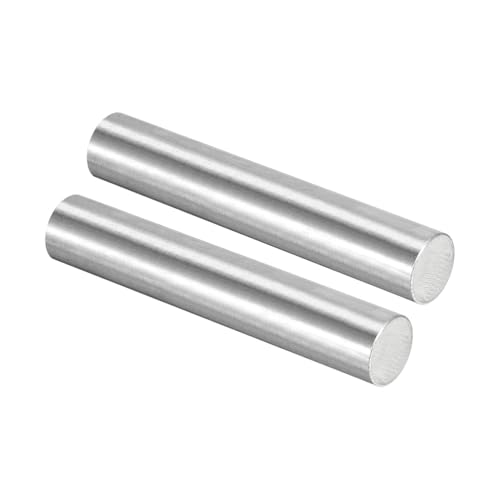 WOFDALY Tiges en Acier Longueur 19,7 Pouces Barre Ronde 2 Pièces Acier Inoxydable 304 Lourd Épais Métal Massif Haute Dureté Bonne Ténacité Arbre pour Tour,Diameter 55mm