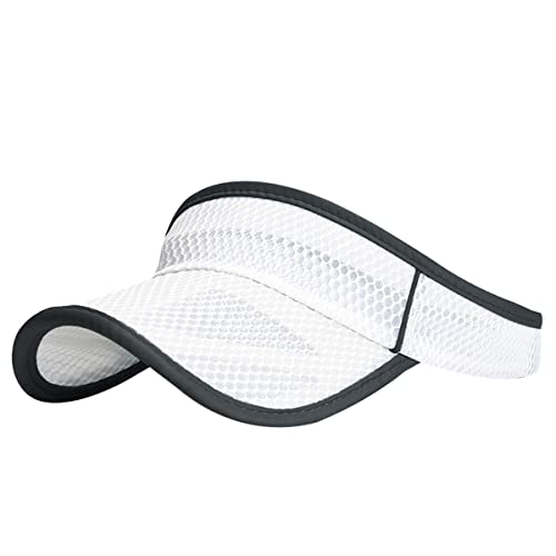 Image of Outdoor Sport Cap Wide Brim UV Protection Breathable Adjustable Baseball Cap for Beach Golf Running Tennis