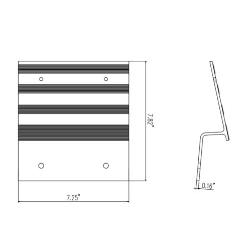 Kit de rampa de carga para camión de aluminio con soporte y pies de goma miniatura 6