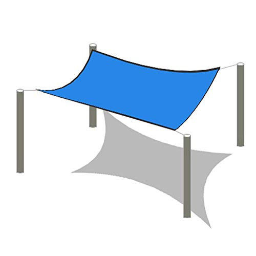 Toile d'ombrage longue durée avec maille renforcée bleue de 5x8m