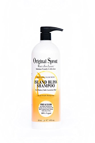 Original Sprout Island Bliss Shampoo.Sulfate-Free and Vegan Hair Care Shampoo. 33 Ounces.