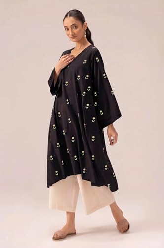 Image of ANNI DESIGNER Viscose Blend Kurta for Women | Kurti Set Woman | Kurta with Palazzo | A Line Printed Co Ord Outfit | Cord Ethnic Suit | Indian Office Party Traditional Clothing Fashion Premium Look