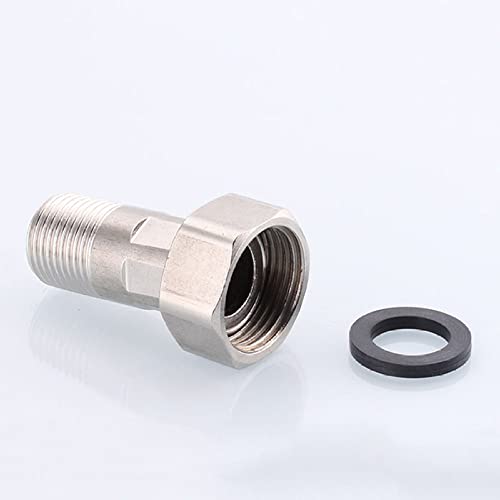 OTANA Messanschluss aus Messing/Edelstahl 1/2 Zoll; 3/4 1" 1-1/4"; Stecker x Buchse BSPT-Anschluss, 3l4 x 1 Cover