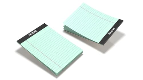 NEELGAGAN Writeup Pad for Office, Writing Office Pads Premium 70 GSM Paper A4 Note Pad Ruled 100 Pages In Green Color (Pack Of 4)